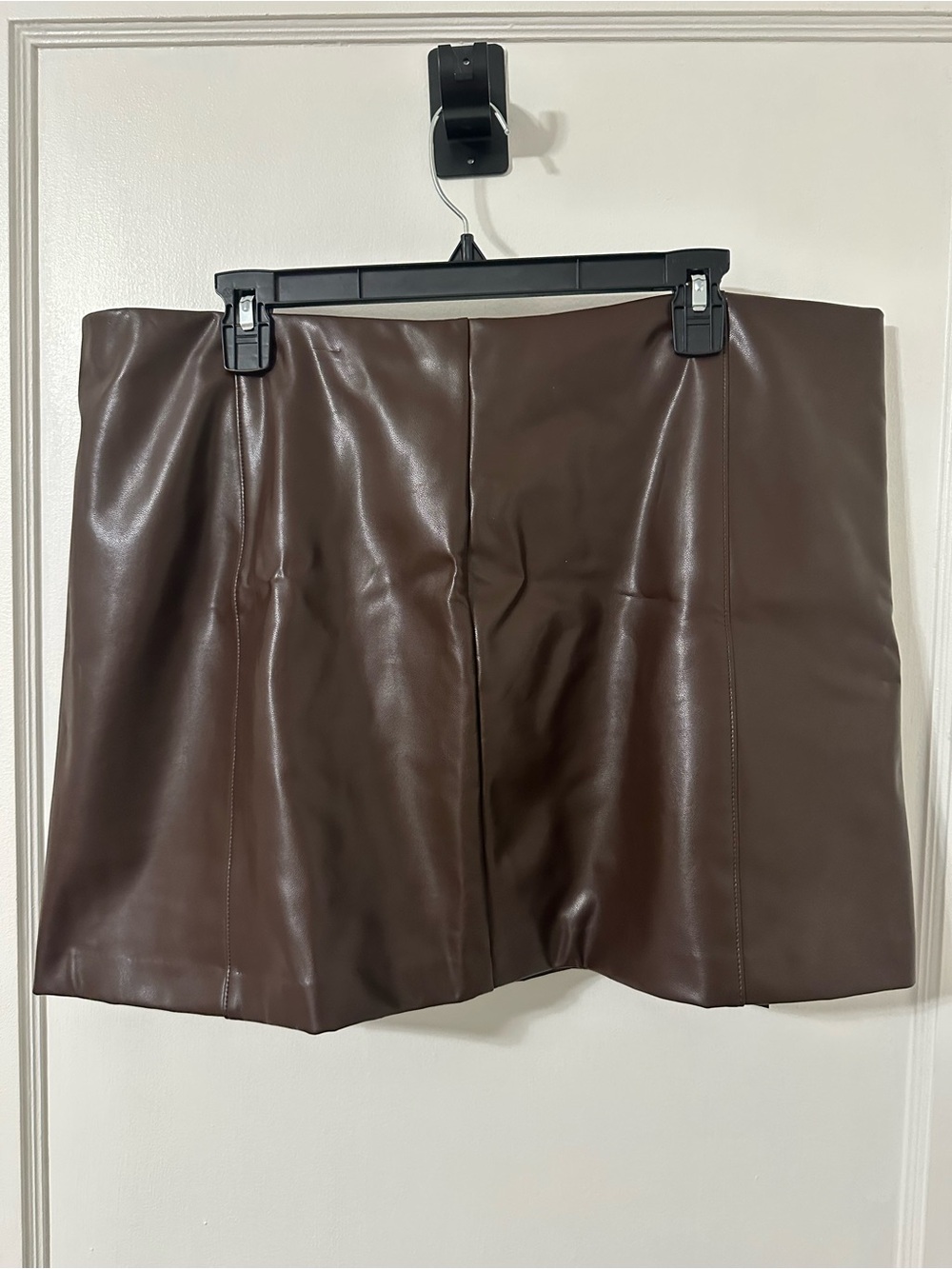 Abercrombie & Fitch Espresso Brown Faux Leather Mini Skirt
